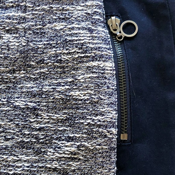 San Francisco short skirt mix pattern of knit and cotton - Picture 2 of 4